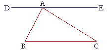 A straight line parallel to the base of a triangle