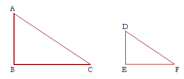Two right triangles