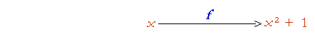 f(x) = x&sup2; + 1