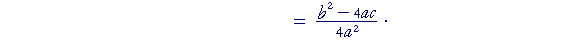 quadratic formula