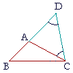 An isosceles triangle