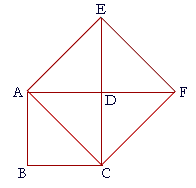 A square with a square on its diagonal