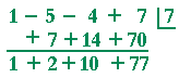 Synthetic division